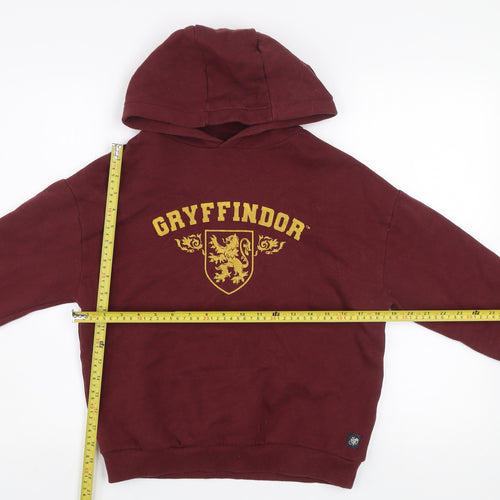 Marks and Spencer Boys Red Gryffindor Hoodie 10-11 Years Pullover Fleece