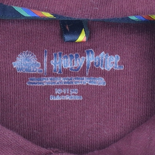 Marks and Spencer Boys Red Gryffindor Hoodie 10-11 Years Pullover Fleece