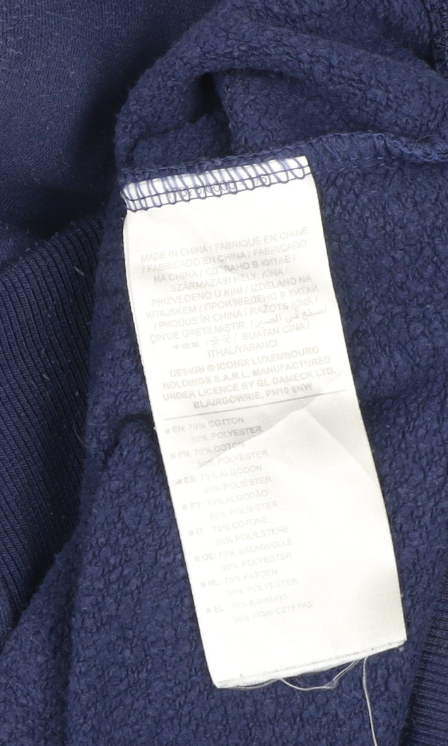 Umbro Men's Navy Blue XL Full Zip Hooded Track Jacket