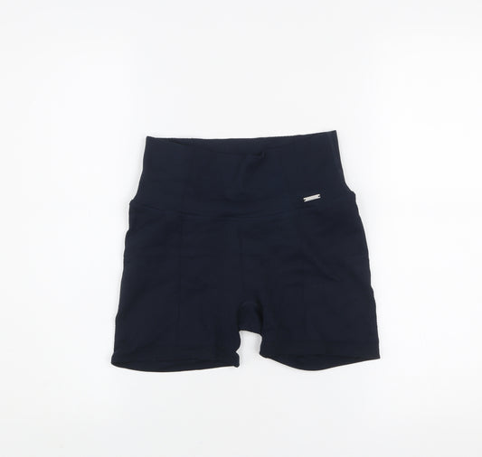 Aim'n Womens Black Small Biker Activewear Shorts Polyamide Blend