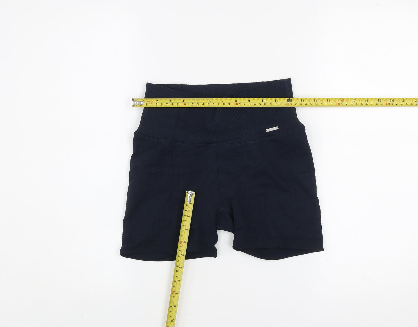 Aim'n Womens Black Small Biker Activewear Shorts Polyamide Blend