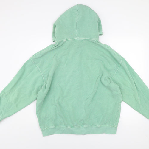 Pull&Bear Teens Green Full Zip Hooded Basic Jacket S