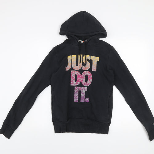 Nike Women's Black 'Just Do It' Pullover Hoodie Size S