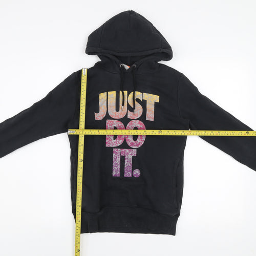 Nike Women's Black 'Just Do It' Pullover Hoodie Size S