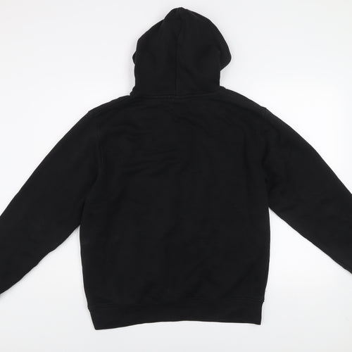 Nicce Men’s Black Pullover Hoodie Medium Logo Print Fleece