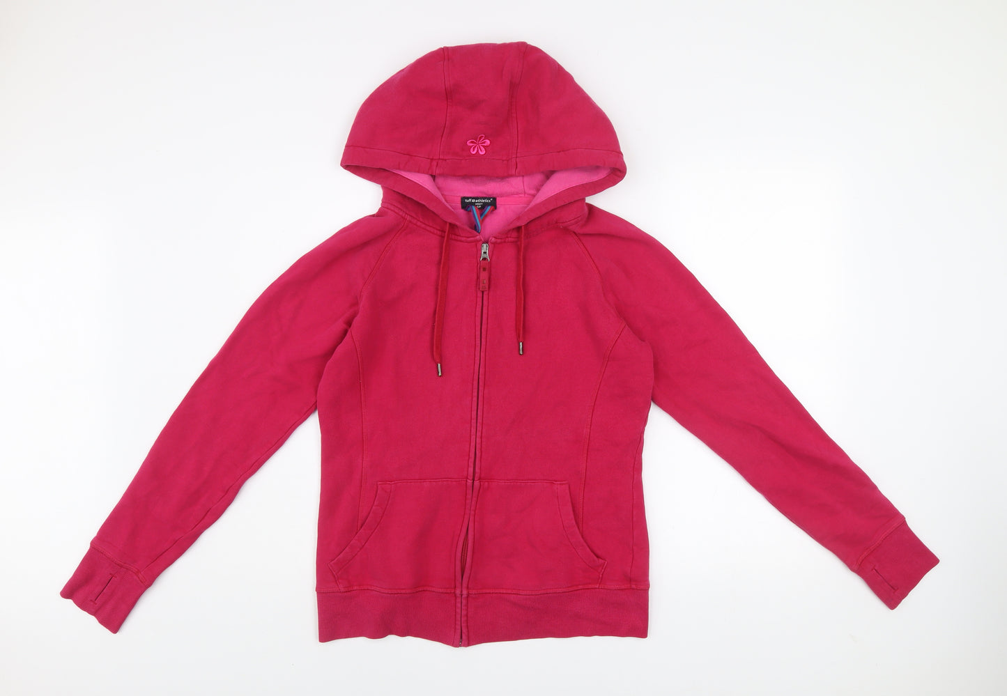 Tuff Athletics Women's Pink Hooded Full Zip Track Jacket Size S