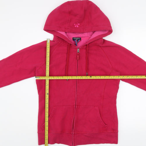 Tuff Athletics Women's Pink Hooded Full Zip Track Jacket Size S