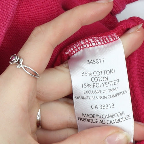Tuff Athletics Women's Pink Hooded Full Zip Track Jacket Size S