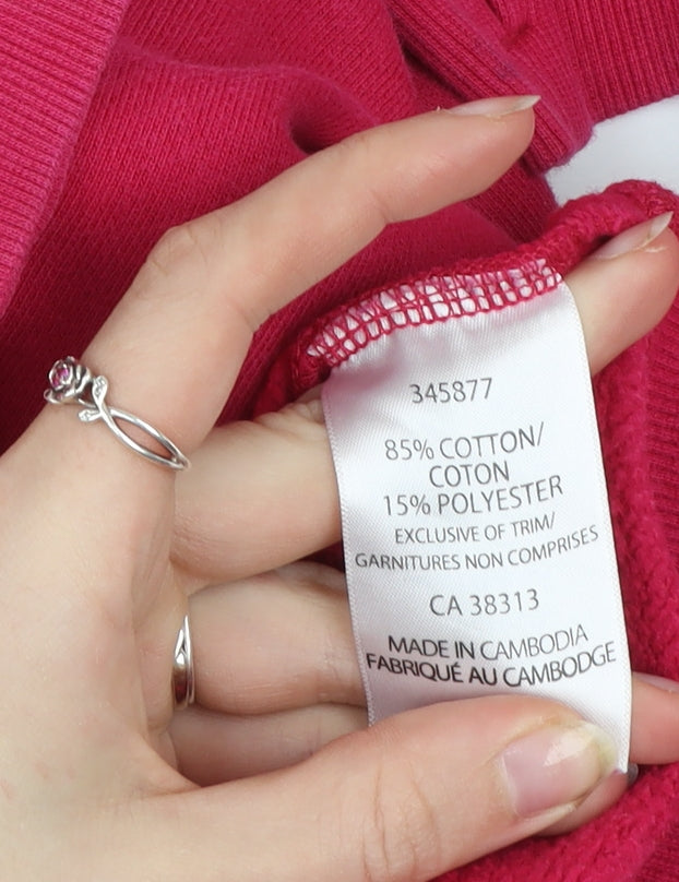 Tuff Athletics Women's Pink Hooded Full Zip Track Jacket Size S