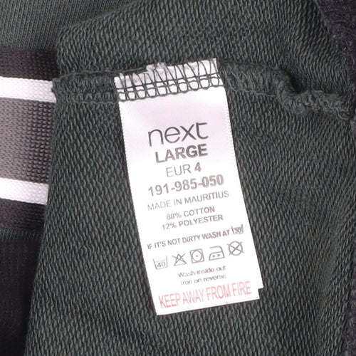 Next Men's Green 1/4 Zip High Neck Sweatshirt Size L