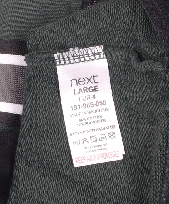 Next Men's Green 1/4 Zip High Neck Sweatshirt Size L