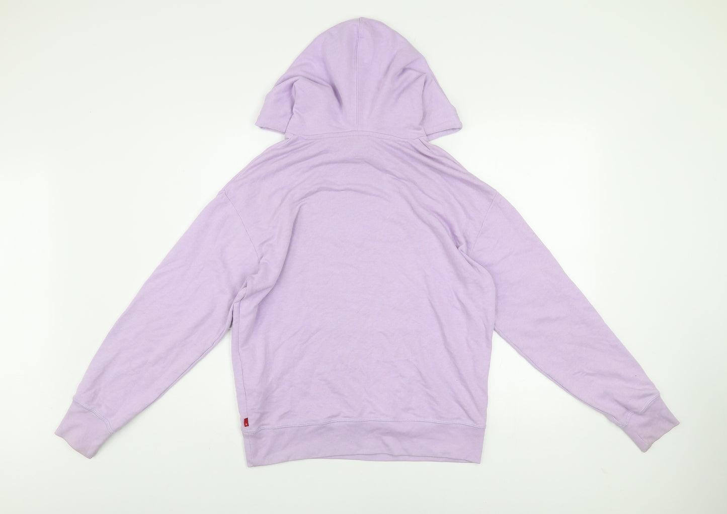 Levi's Men's Purple Pullover Hoodie S Logo Graphic Print Cotton Blend