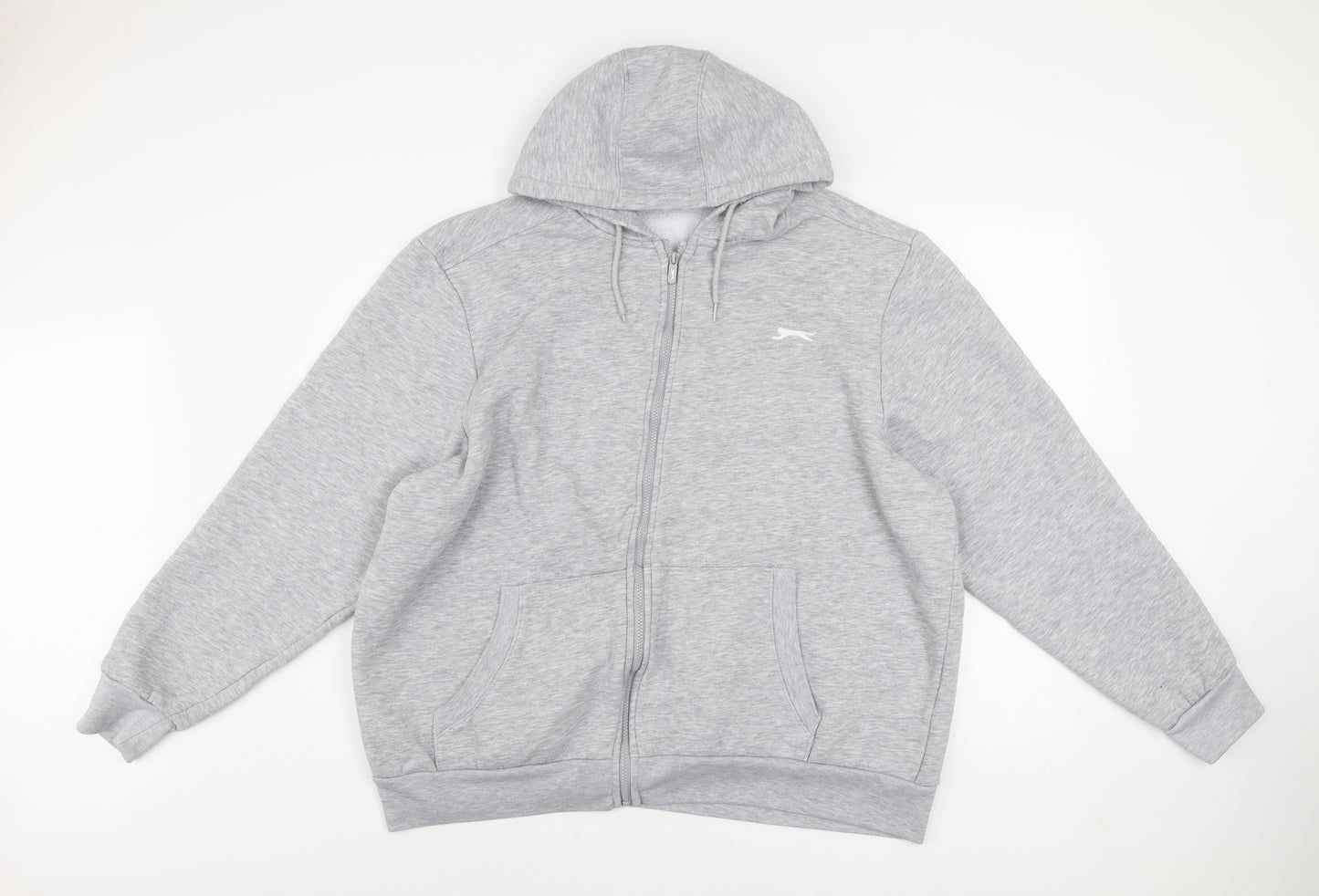Slazenger Men’s Grey 2XL Hooded Full Zip Track Jacket