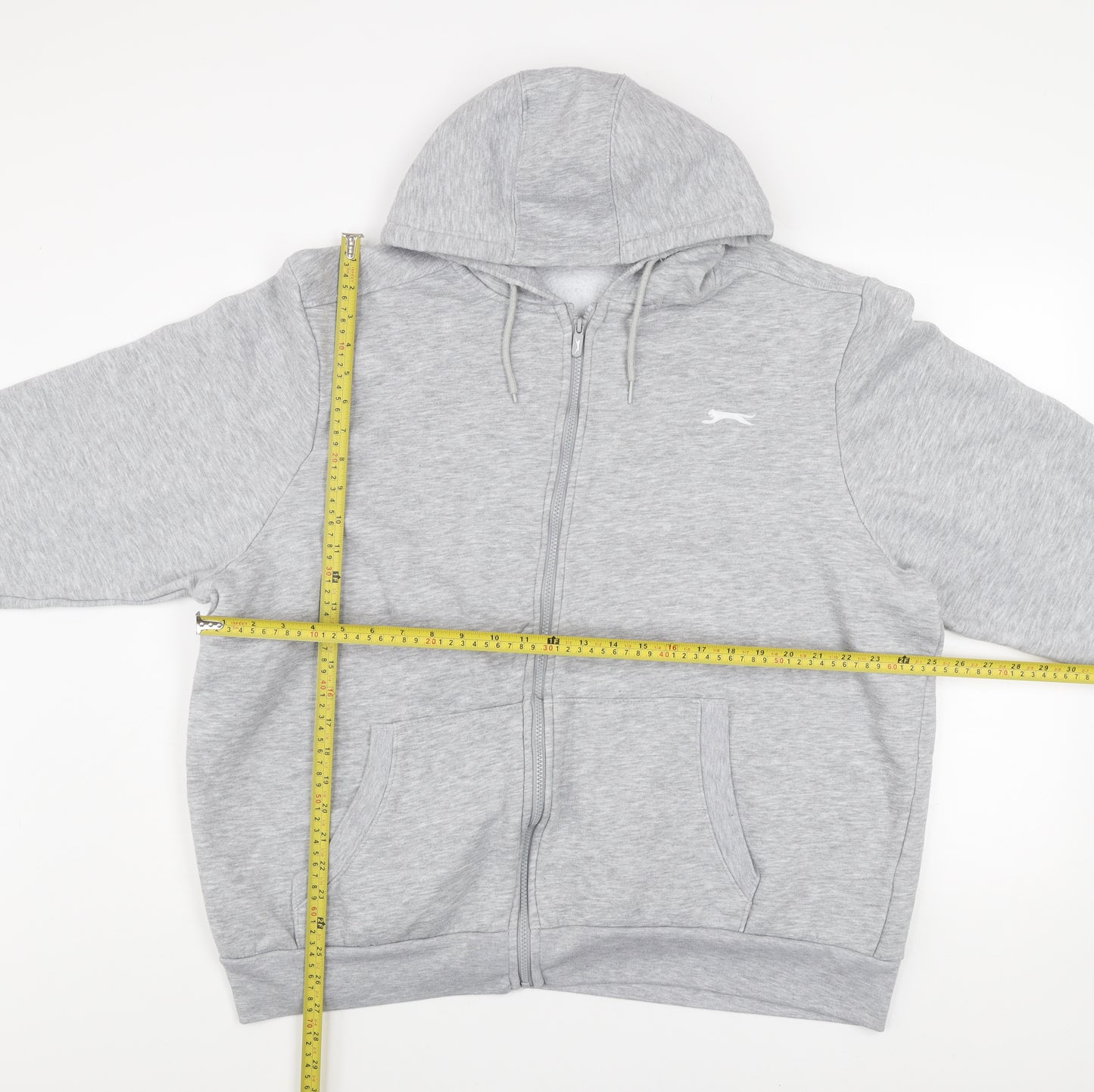 Slazenger Men’s Grey 2XL Hooded Full Zip Track Jacket