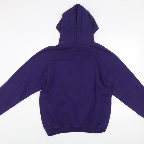 Champion Men's Purple JMU Pullover Hoodie Fleece Medium