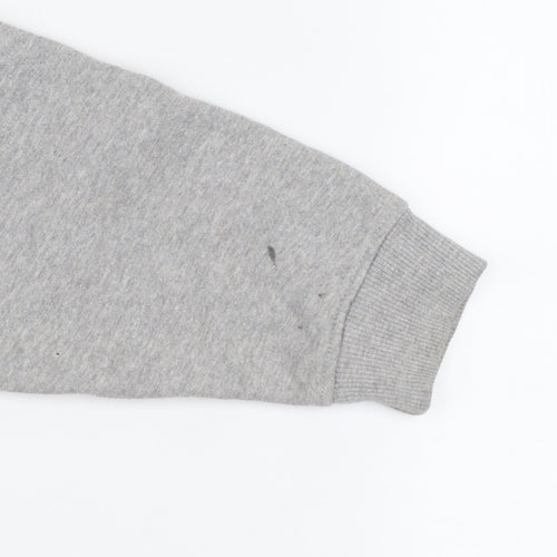 PrettyLittleThing Womens Grey Pullover Hoodie Size M Cotton Blend