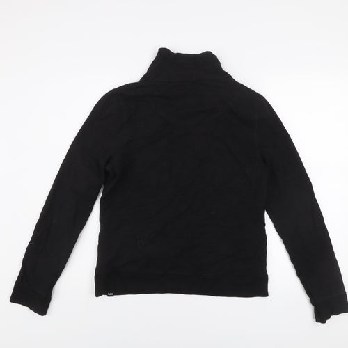 BAM Women Black Size 12 Pullover Sweatshirt with Drawstring Collar