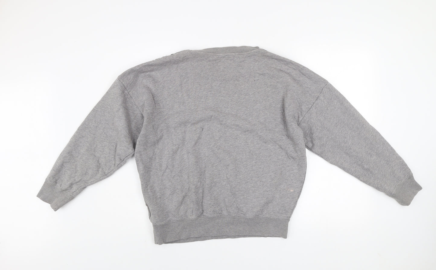Adidas Men's Grey Pullover Sweatshirt M Vintage Sports Fleece Crew Neck