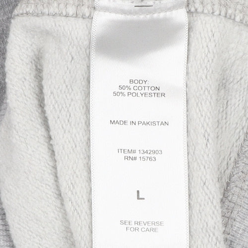 Champion Men's Grey Crew Neck Pullover Sweatshirt Size L
