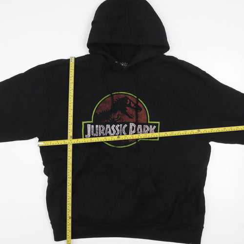 Universal Studios Jurassic Park Black Hoodie Men’s 2XL Pullover Fleece