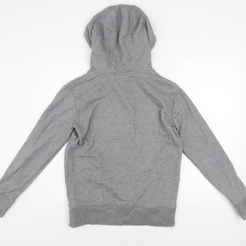 Decathlon Men's Grey Pullover Hoodie M Regular Fit Cotton Blend