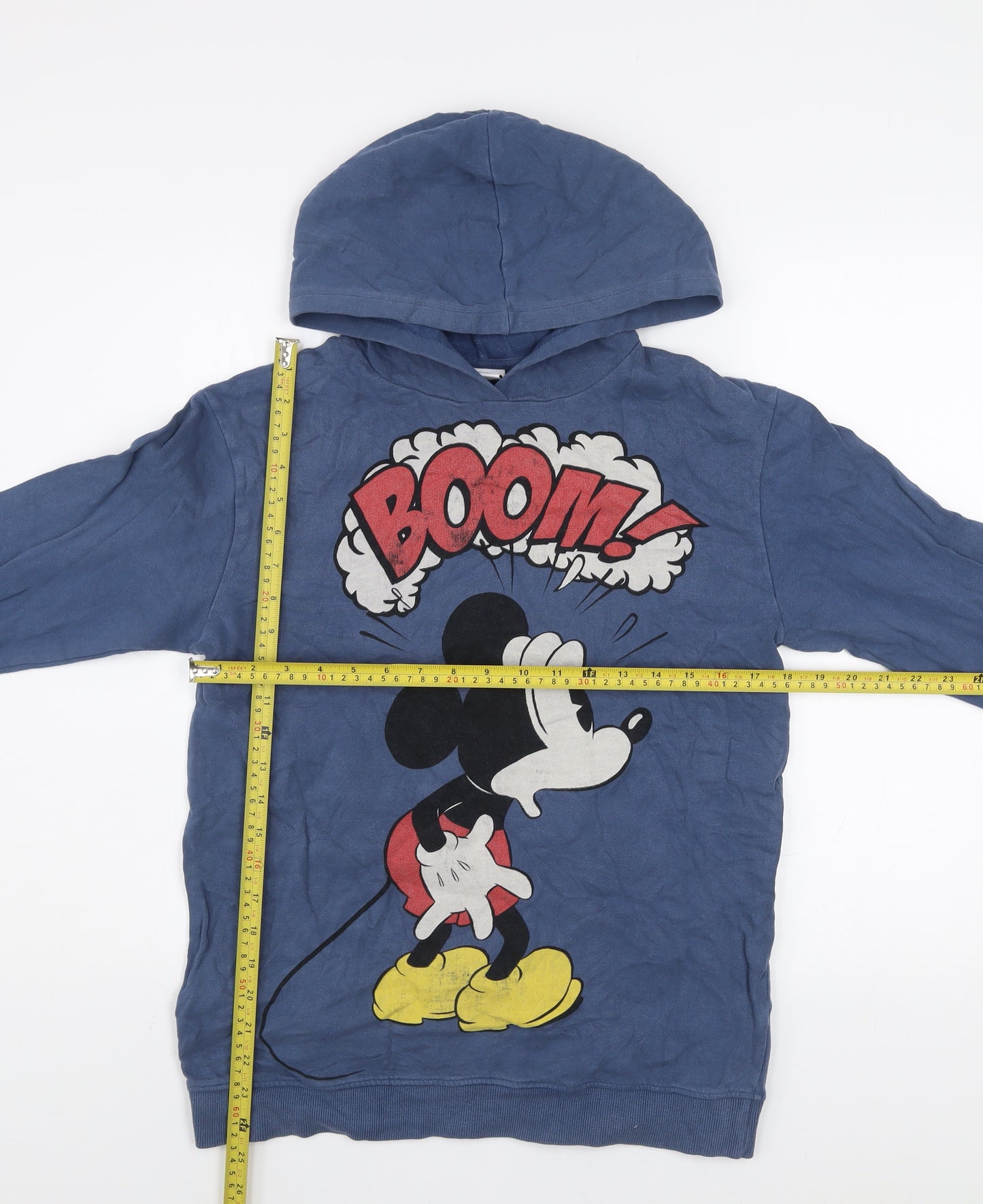 Disney at Next Women Blue Mickey Mouse Pullover Hoodie Medium