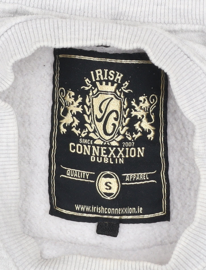 Irish Connexxion Men's Grey Dublin Ireland Logo Pullover Sweatshirt Size S