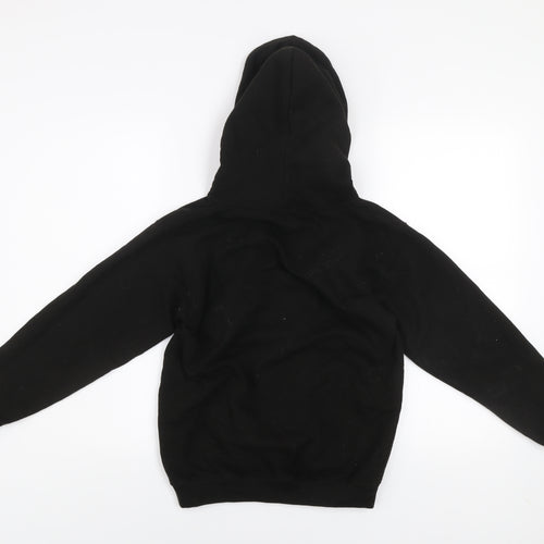 JustHoods Boys Black Rock Kidz Pullover Hoodie XL 12-13 Years Fleece