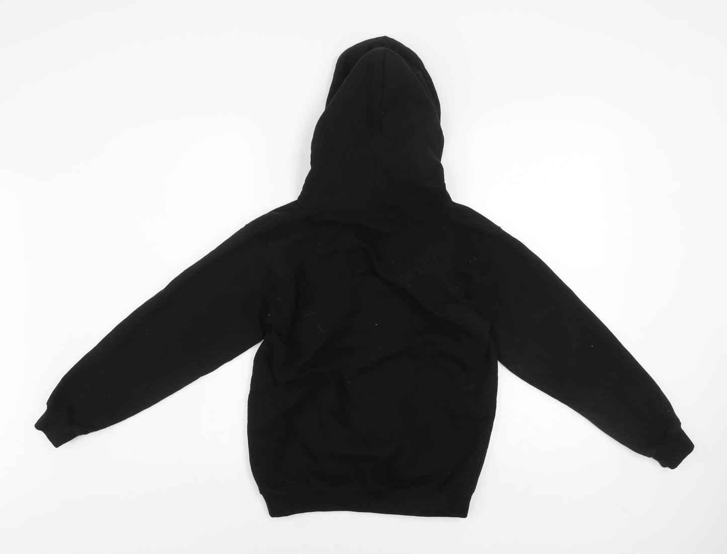 JustHoods Boys Black Rock Kidz Pullover Hoodie XL 12-13 Years Fleece