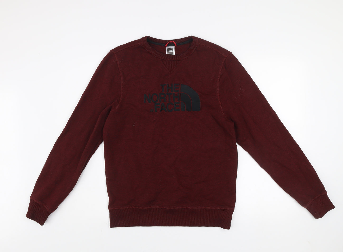 The North Face Men's Brown Logo Crew Neck Pullover Sweatshirt Size S