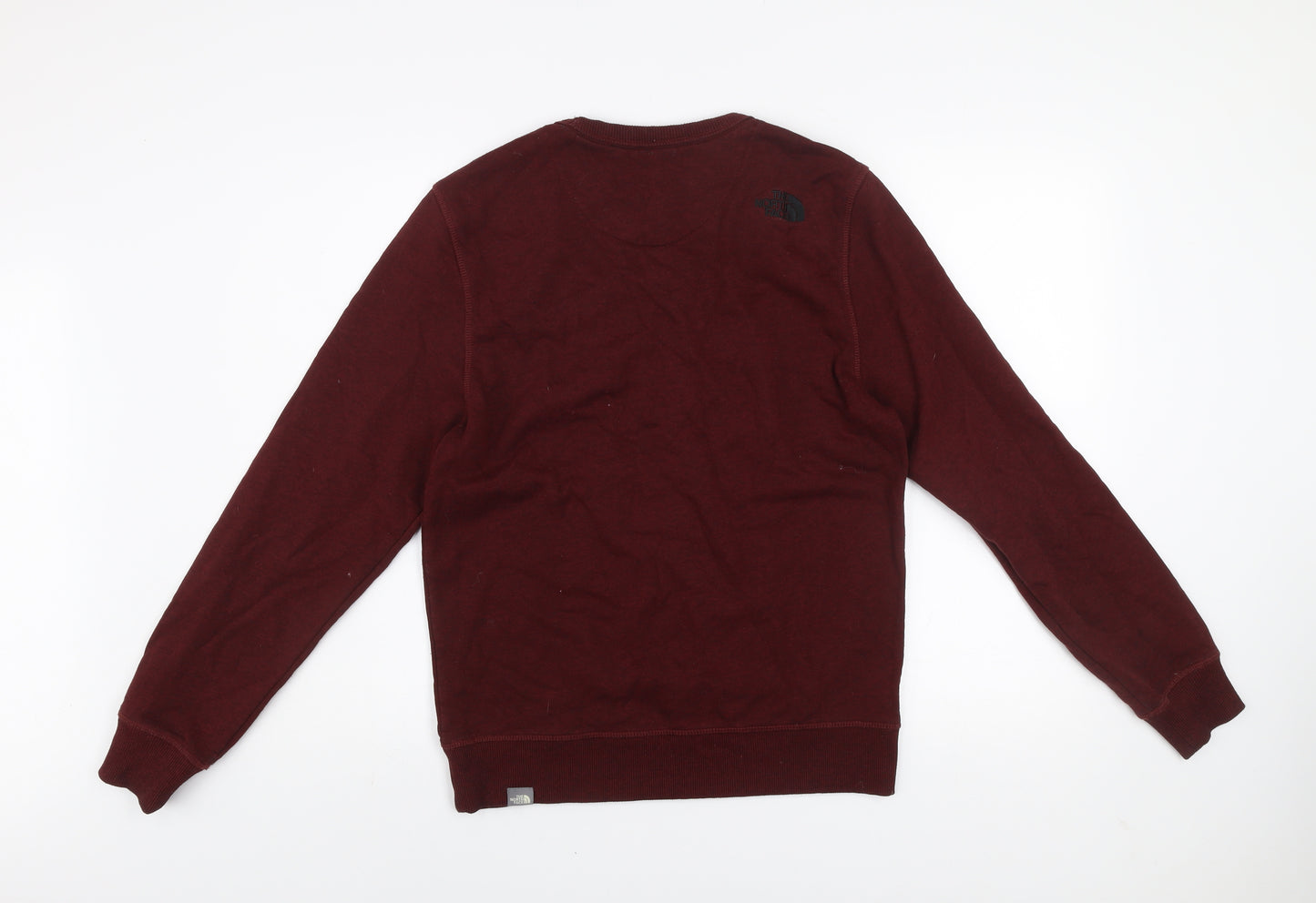 The North Face Men's Brown Logo Crew Neck Pullover Sweatshirt Size S