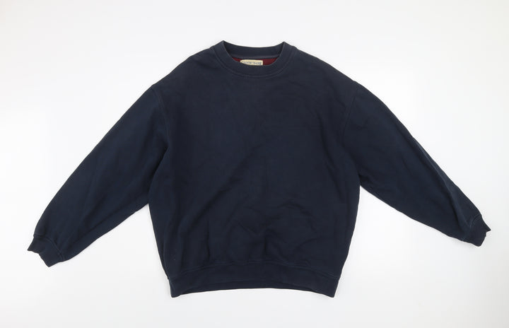 Country Trader Men's Blue L Pullover Crew Neck Sweatshirt