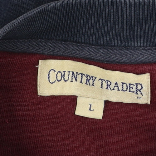 Country Trader Men's Blue L Pullover Crew Neck Sweatshirt