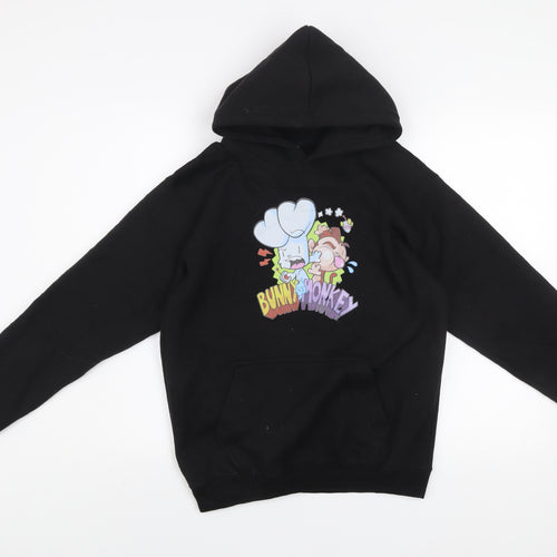 SNS Apparel Boys Black XL Bunny vs Monkey Pullover Hoodie