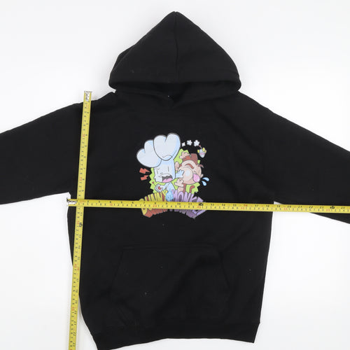 SNS Apparel Boys Black XL Bunny vs Monkey Pullover Hoodie