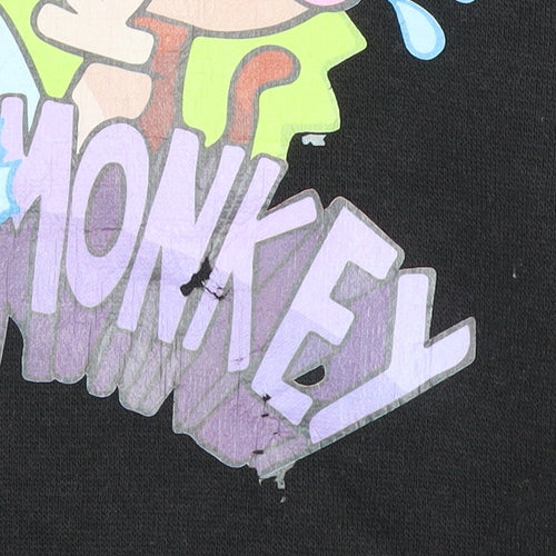 SNS Apparel Boys Black XL Bunny vs Monkey Pullover Hoodie