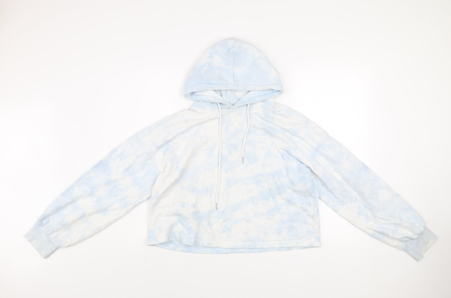 Violet Romance Women's Blue Tie-Dye Pullover Hoodie UK 12 100% Cotton