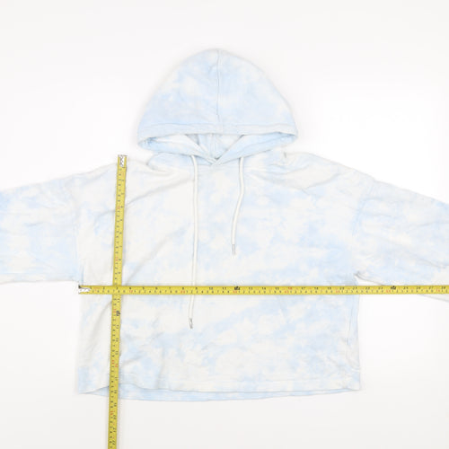 Violet Romance Women's Blue Tie-Dye Pullover Hoodie UK 12 100% Cotton