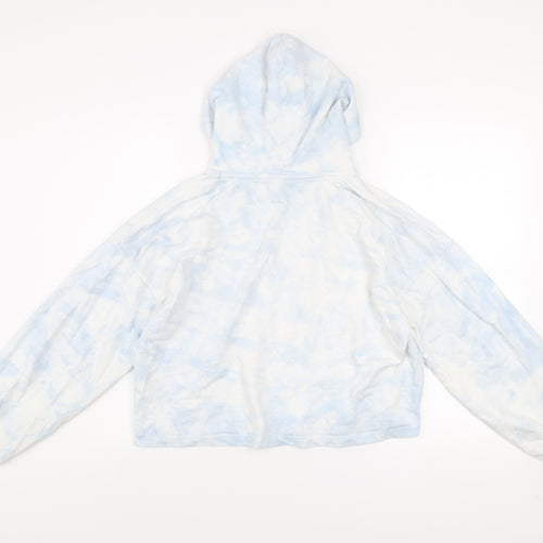 Violet Romance Women's Blue Tie-Dye Pullover Hoodie UK 12 100% Cotton