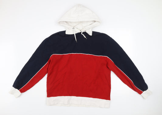 Topman Men's Multicoloured M Basic Colourblock Hooded Jacket