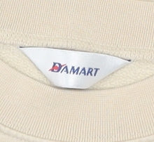 Damart Womens Beige Floral Crew Neck Pullover Sweatshirt Size 20/22
