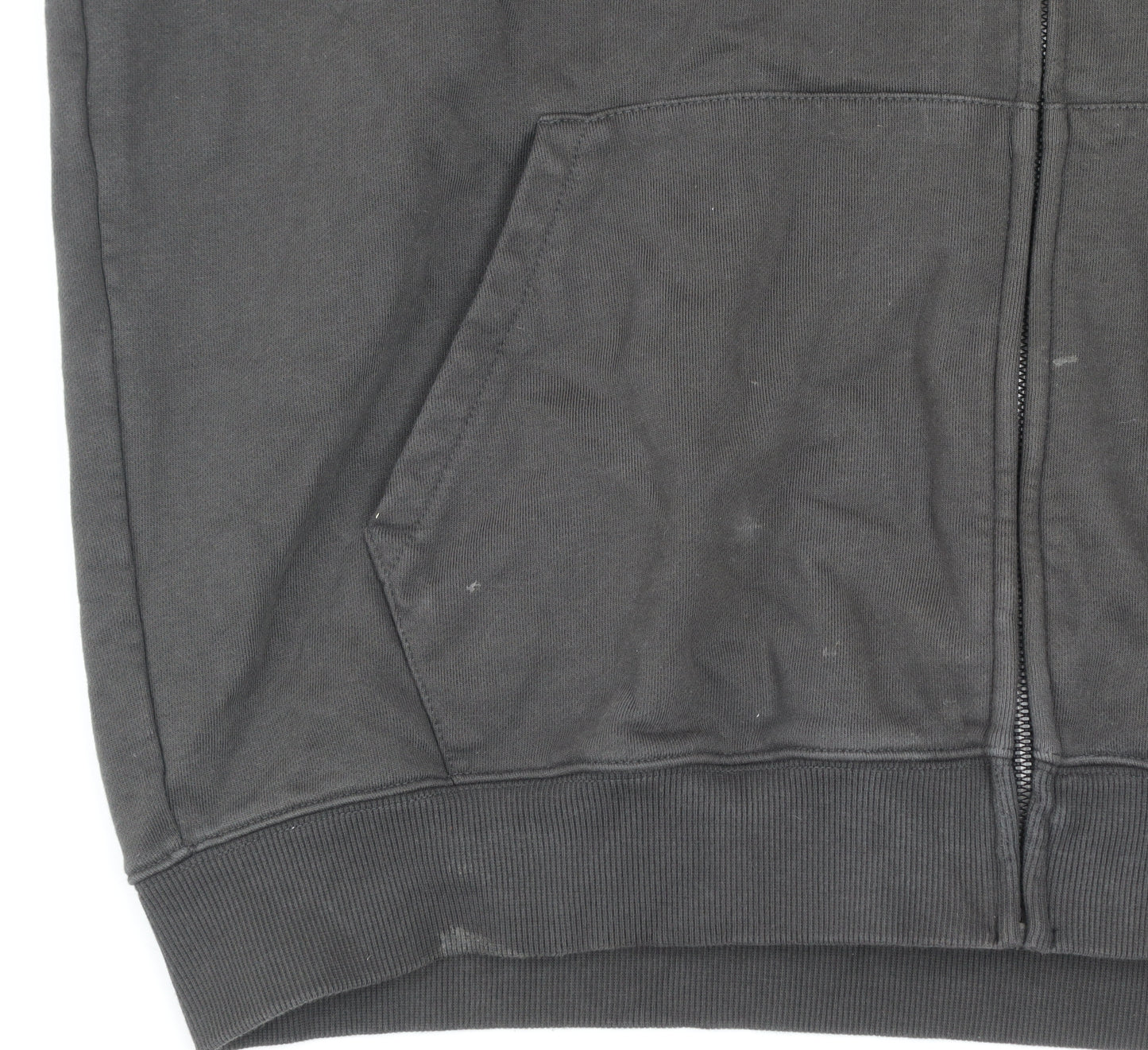 idlt Men's Black L Full Zip Hooded Basic Jacket