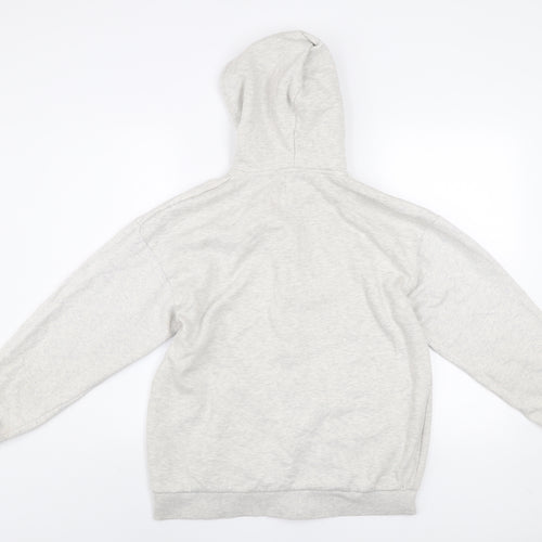Boohoo Men’s Grey S Basic Full Zip Hoodie Jacket
