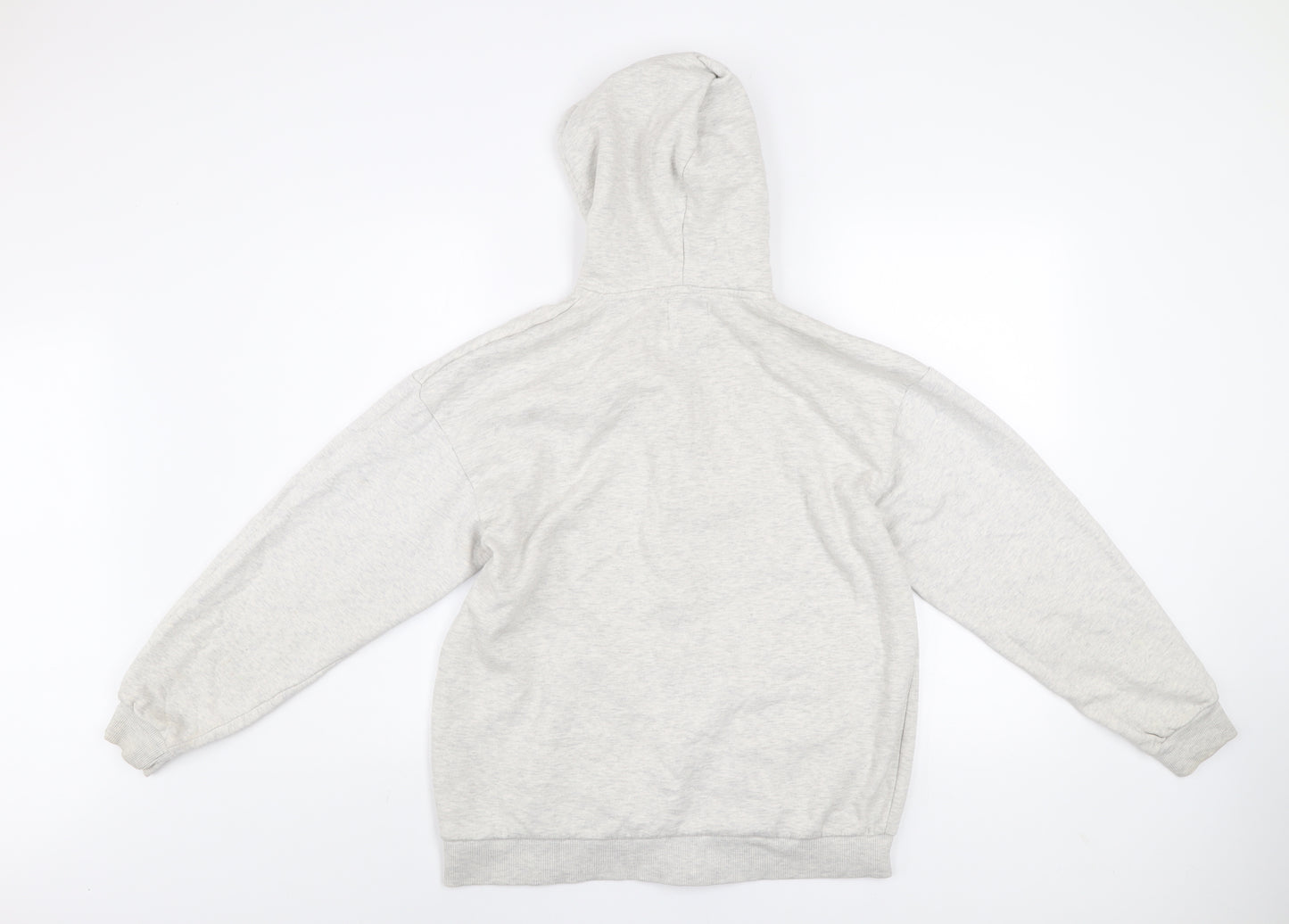 Boohoo Men’s Grey S Basic Full Zip Hoodie Jacket