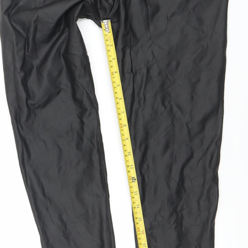 Yu & Me Paris Black Stretch Leather Look Womens Leggings XL/2XL