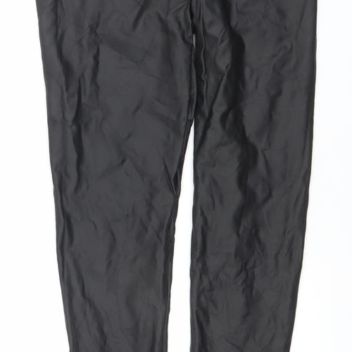 Yu & Me Paris Black Stretch Leather Look Womens Leggings XL/2XL