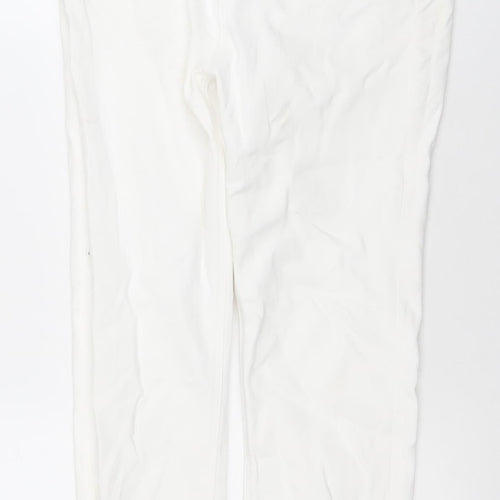 Stradivarius Womens White High Waist Skinny Jeans Size 12