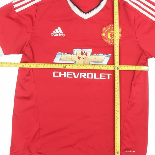 Adidas Men’s Red Manchester United Football Jersey Shirt S