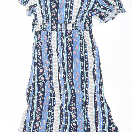 Springfield Women’s Multicoloured Paisley Midi Bohemian Dress Size 14