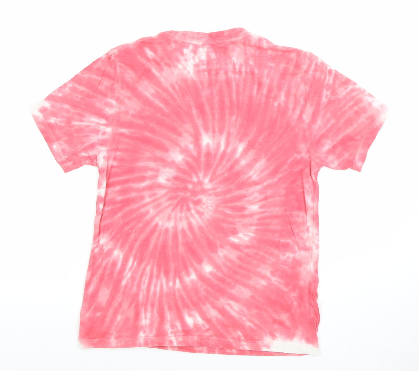 Vans Womens Pink Tie-Dye Classic Fit Cotton T-Shirt Size S